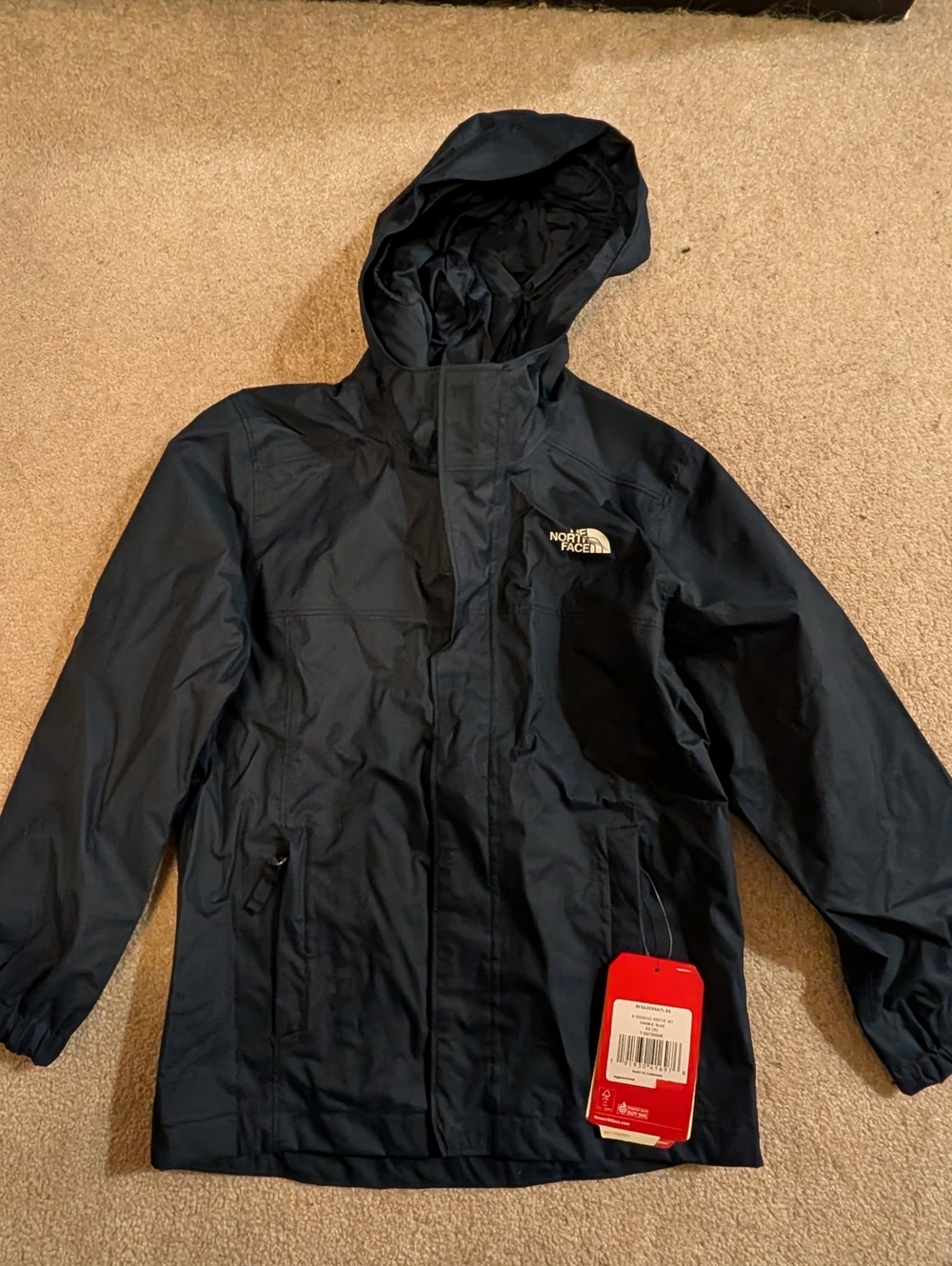 The North Face Kids' Navy Waterproof Hooded Jacket